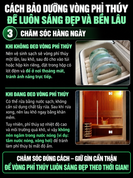 Cách Bảo Quản Vòng Phỉ Thuý Luôn Sáng Đẹp Và Bền Lâu Cách Bảo Quản Vòng Phỉ Thuý Luôn Sáng Đẹp Và Bền Lâu